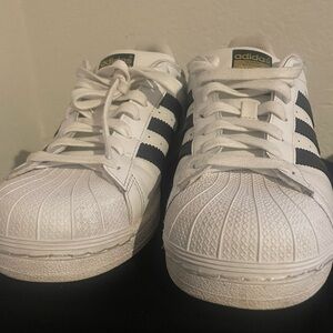 Adidas Classic White and Black Sneakers